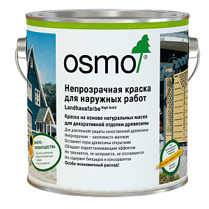 Непрозрачная краска Landhausfarbe RAL  0,375 л ОСМО 
