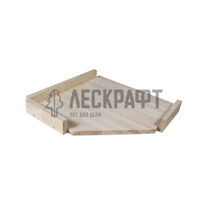 Полка угловая 220x220 мм, 2шт., Арелан