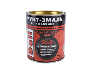 Эмаль молотковая DALI коричневая 2 л Рогнеда 
