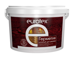 Герметик шовный для дерева EUROTEX белый 6 кг Рогнеда 